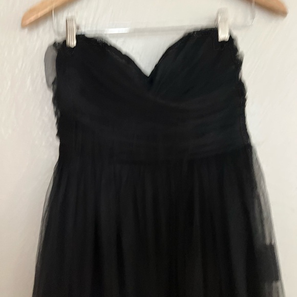 NWOT Regal Behavior Black Tulle Strapless Maxi Dress - Picture 4 of 7
